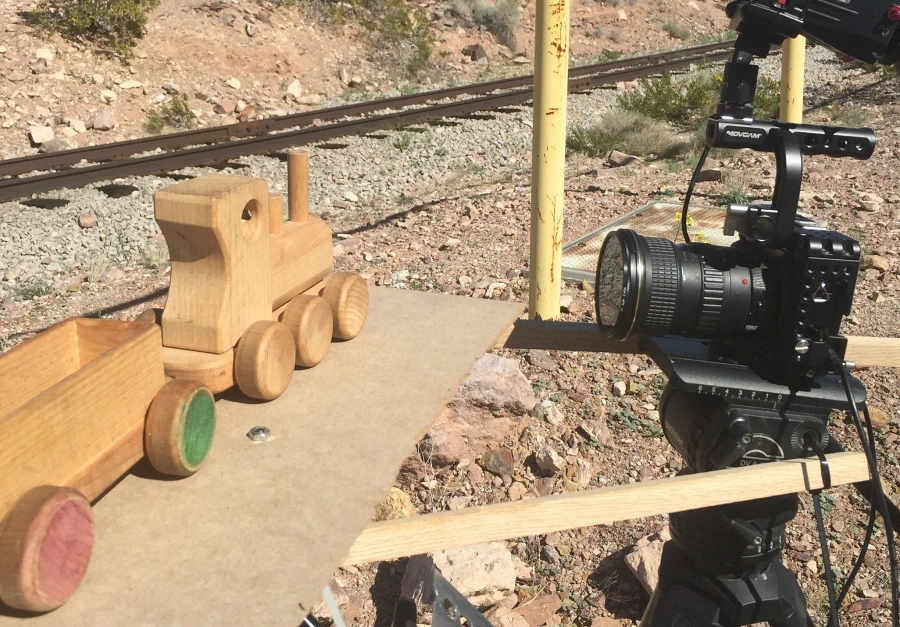 Forced Perspective, wooden train theory films video production